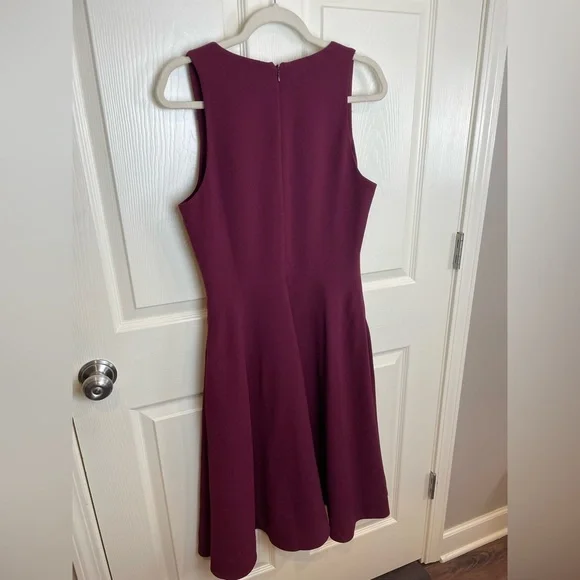 Dress the Population Catalina Dress Burgundy V neck Sleeveless Dress Large - Picture 2 of 13